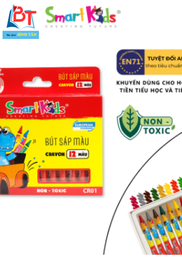 Sáp màu Dino 24 màu CR03 (24 màu/hộp)