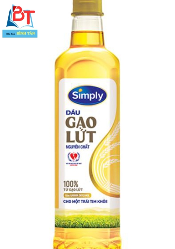 Dầu Simply Gạo lứt - chai 1lit