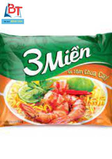 Mì 3 Miền 65gr - Tôm Chua Cay