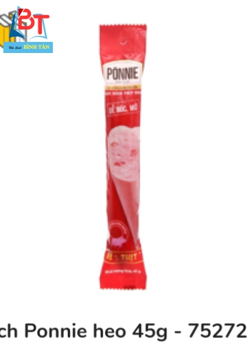 Xúc Xích Ponnie 40gr - Vị Heo